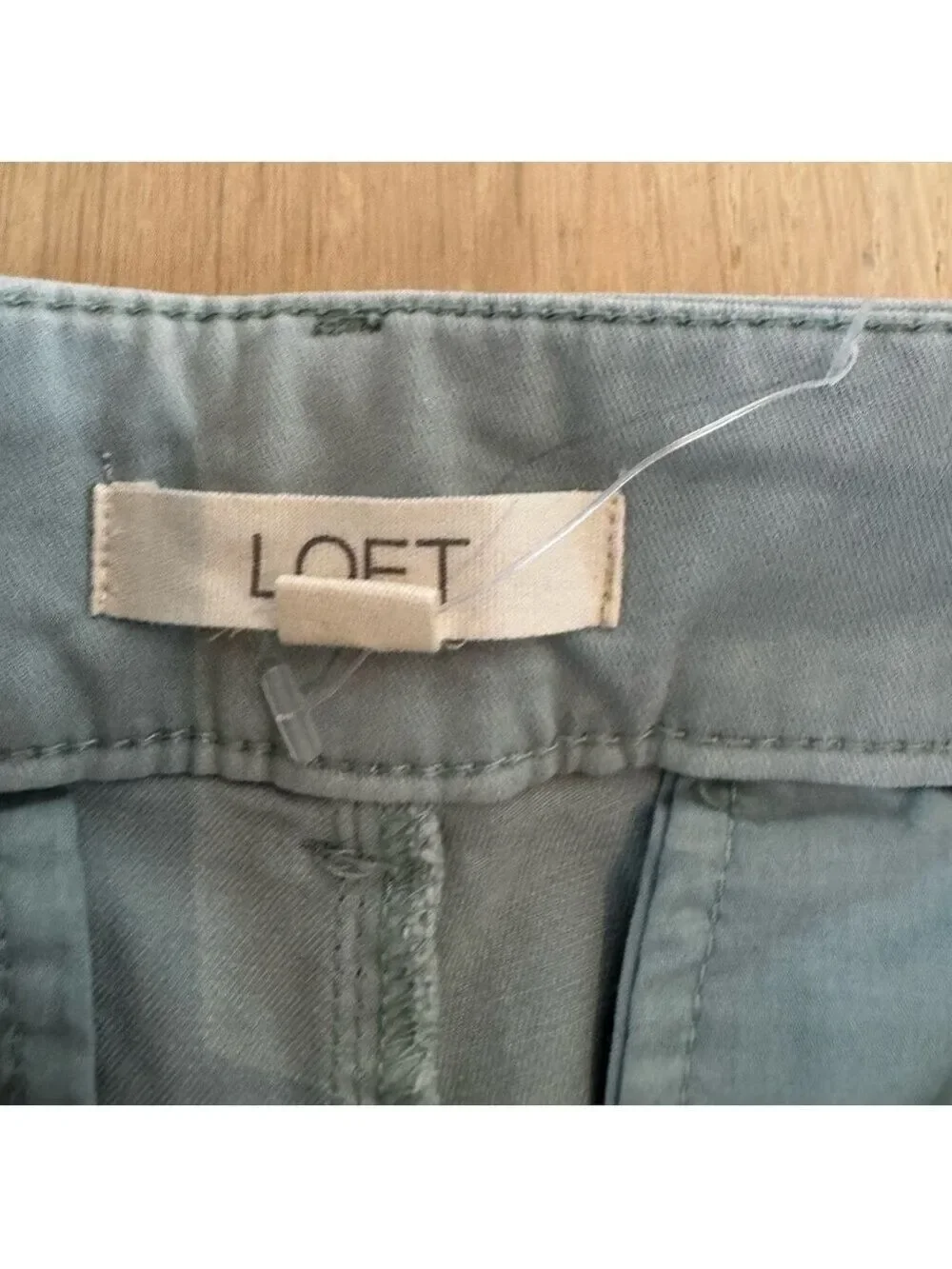 LOFT Light Greenish Blue Pants Size 4 NWOT - Picture 4 of 6